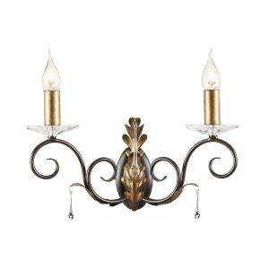 AMARILLI bronze and gold AML2-BRONZE Elstead Lighting